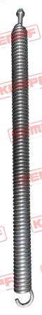 121540 KEMPF Zugfeder d=8/D=40/Lo=650 verzinkt